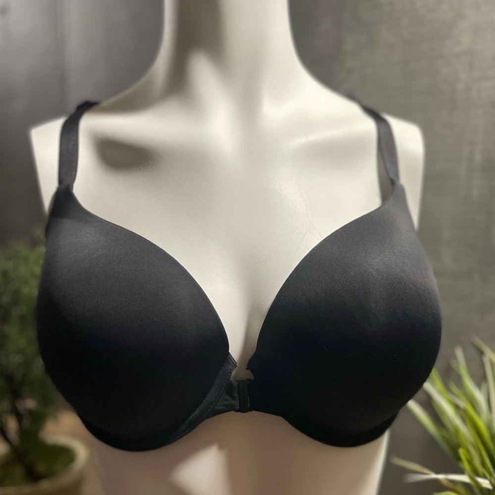 VS Victoria's Secret Cotton Push-up Bra Underwire Front Close Lace Bra Size 36DD